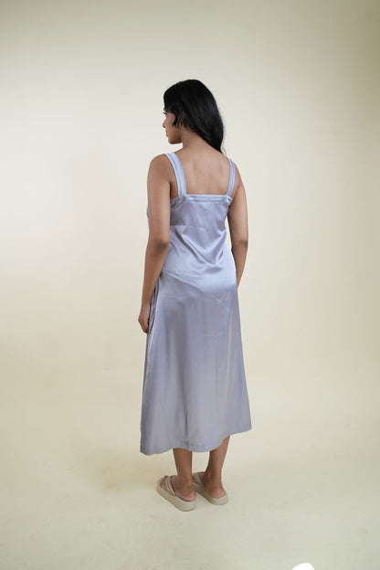 Satin Reverie Midi Dress